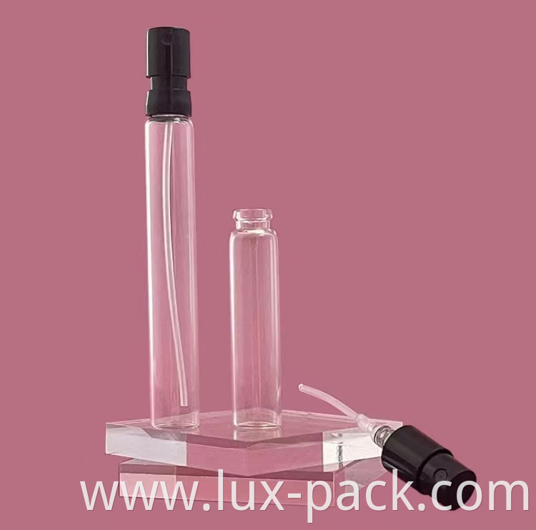 Empty Pocket Custom Cosmetic Mini Round Plastic Cap Spray Glass Perfume Bottle